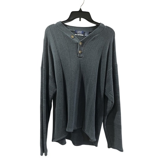 955 original Other - Y2K Vintage Men's Knit Sweater, XL, 955 Original Brand 90s With Button Up